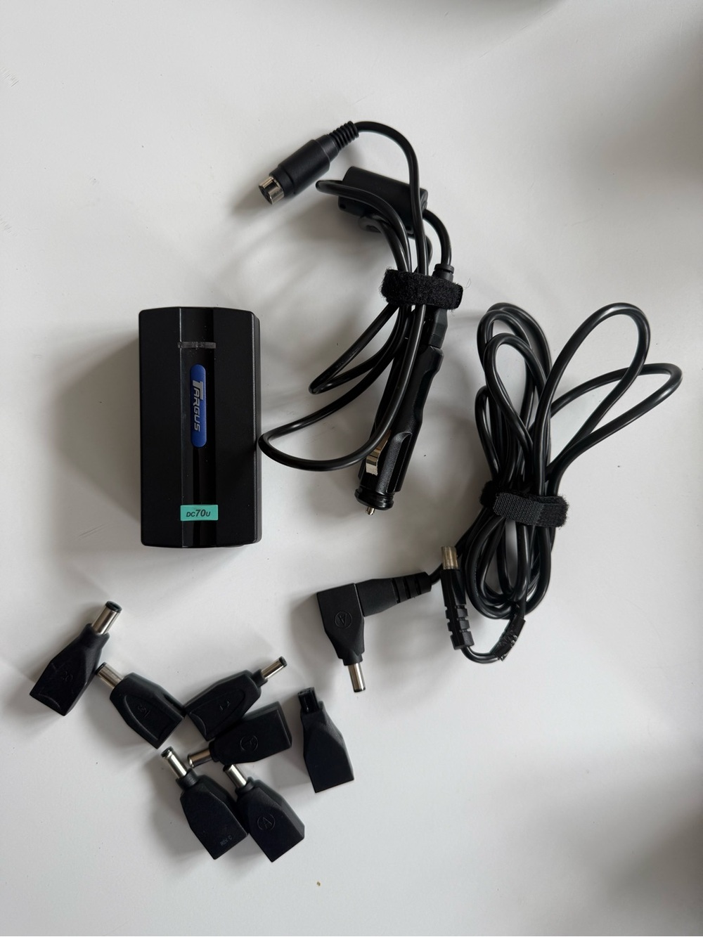 Targus Black Universal Car/Laptop Power Adapter with Multiple Tips